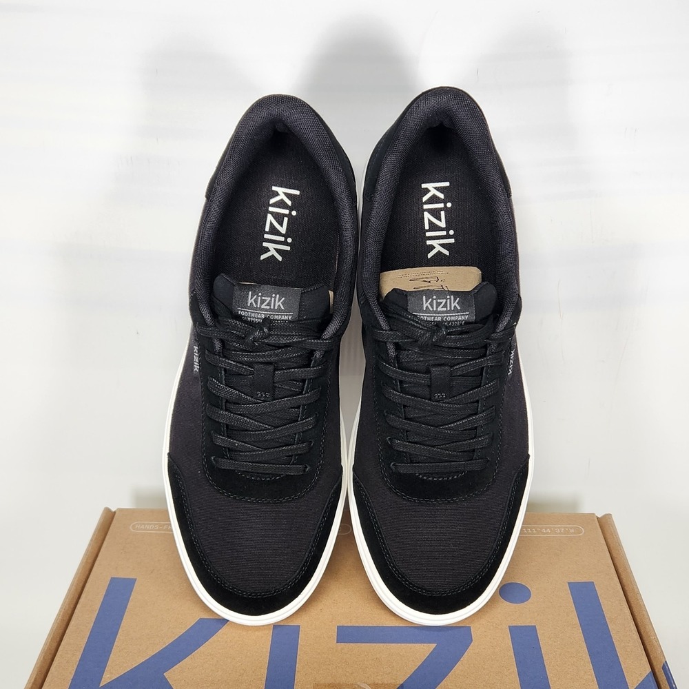 Kizik Prague 2 Sneakers Mens Size 9.5 Wide Black Hands-Free Slip On Shoes - Picture 3 of 8